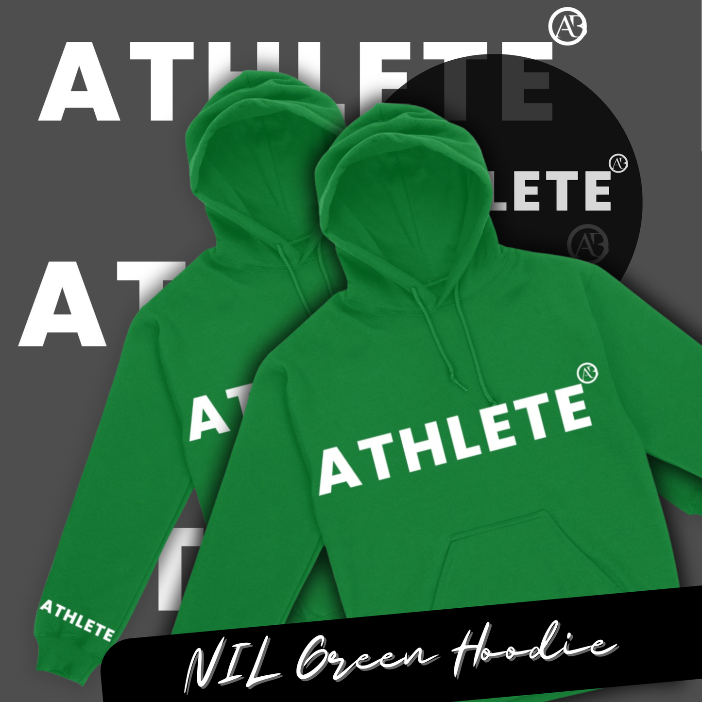 NIL GREEN ATHLETEbyAB HOODIE