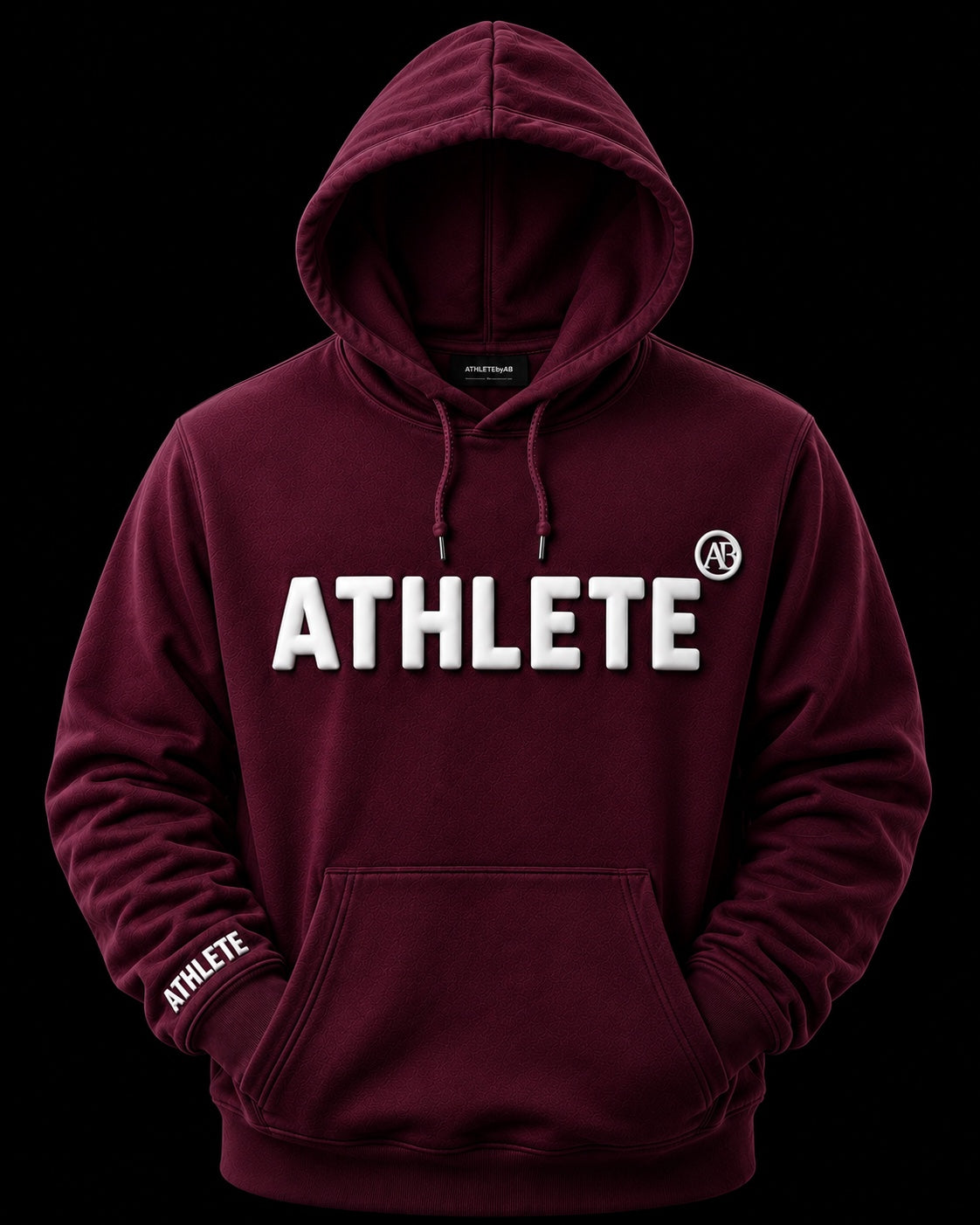 Burgundy ATHLETE hoodie